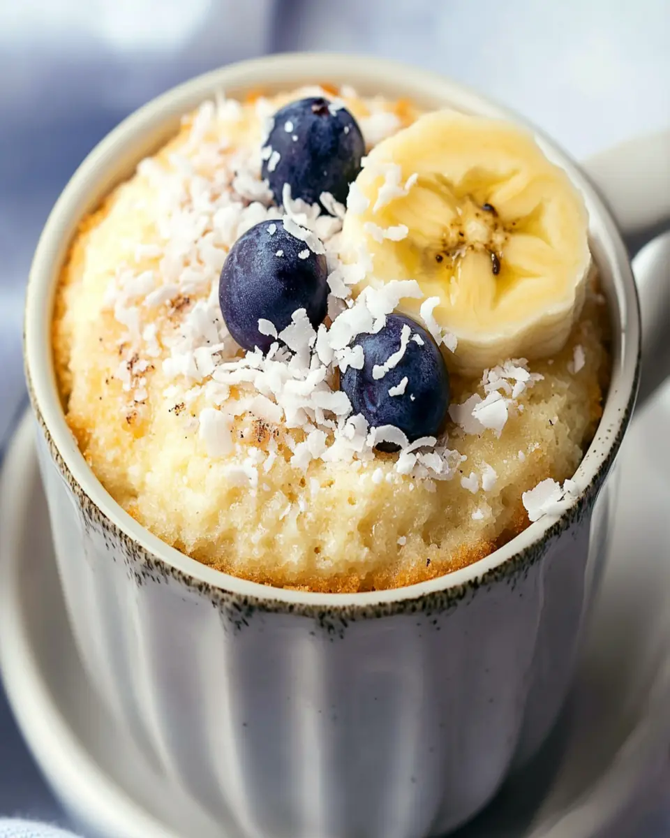 Wheat-Free Keto Banana Coconut Mug Cake First Image First Image