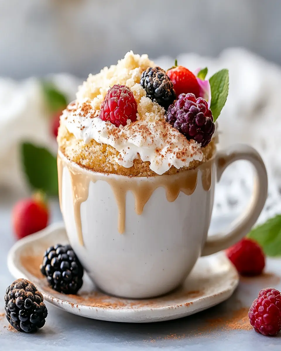 Keto Coffee Cake Mug Cake First Image First Image