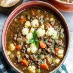 Instant Pot Hamburger Soup (with Cauliflower) First Image First Image