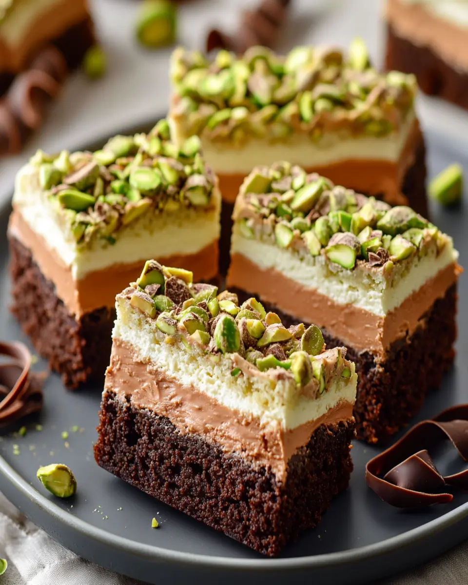 Keto Pistachio Ferrero Rocher Brownies First Image First Image