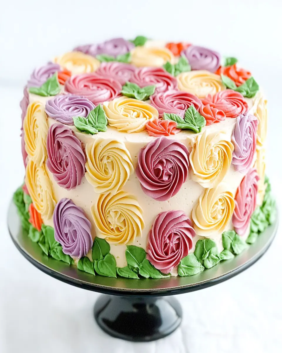 How to Make Rosette Cake {Buttercream} First Image First Image
