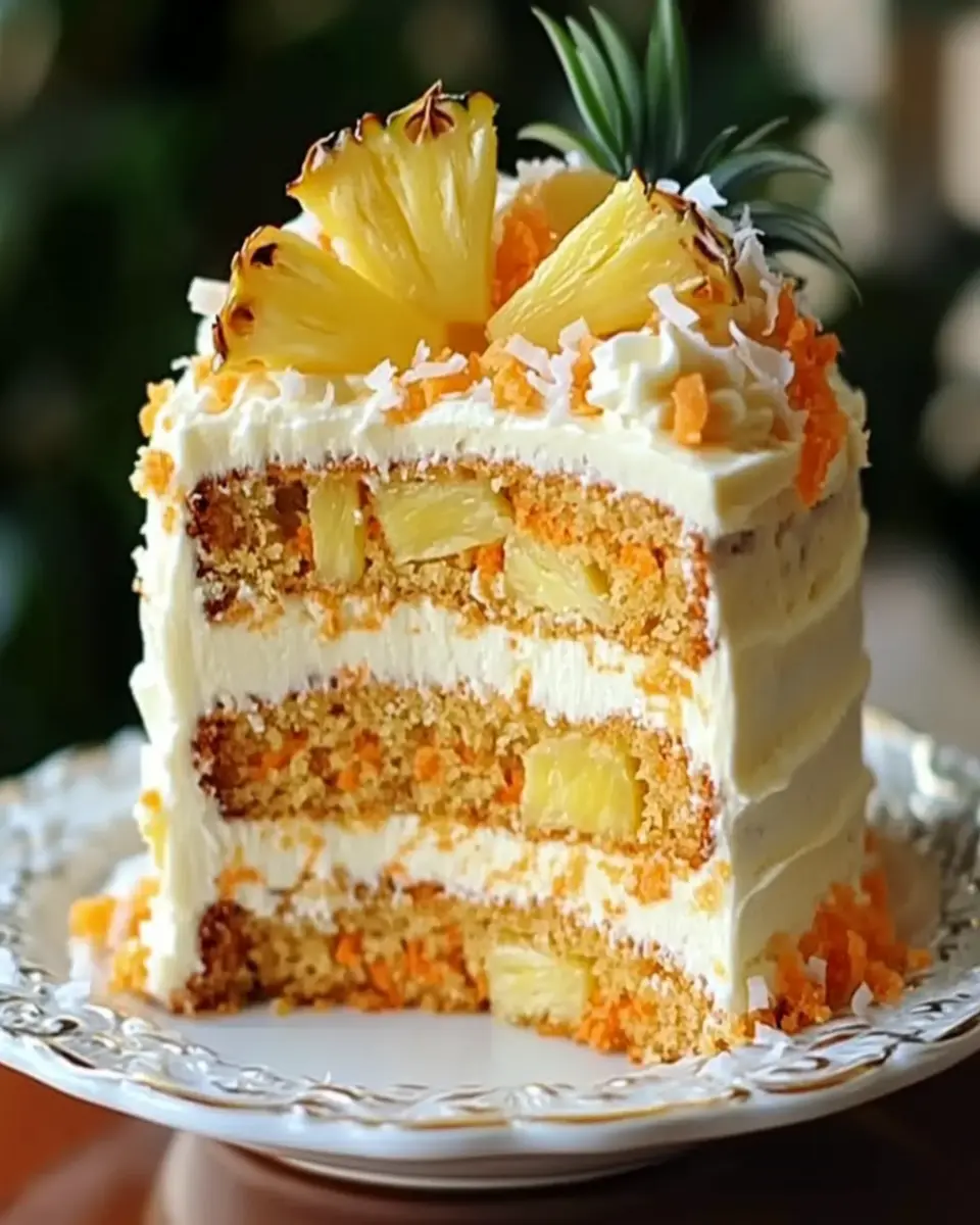 Hawaiian Pineapple Carrot Cream Cake First Image First Image
