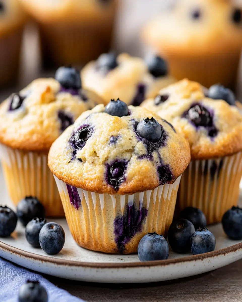 Healthy Blueberry Muffins First Image First Image