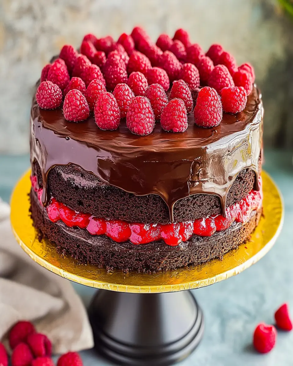Chocolate Raspberry Cake {With Cake Mix} First Image First Image