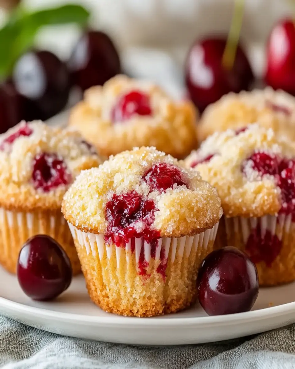Cherry Cobbler Muffins First Image First Image