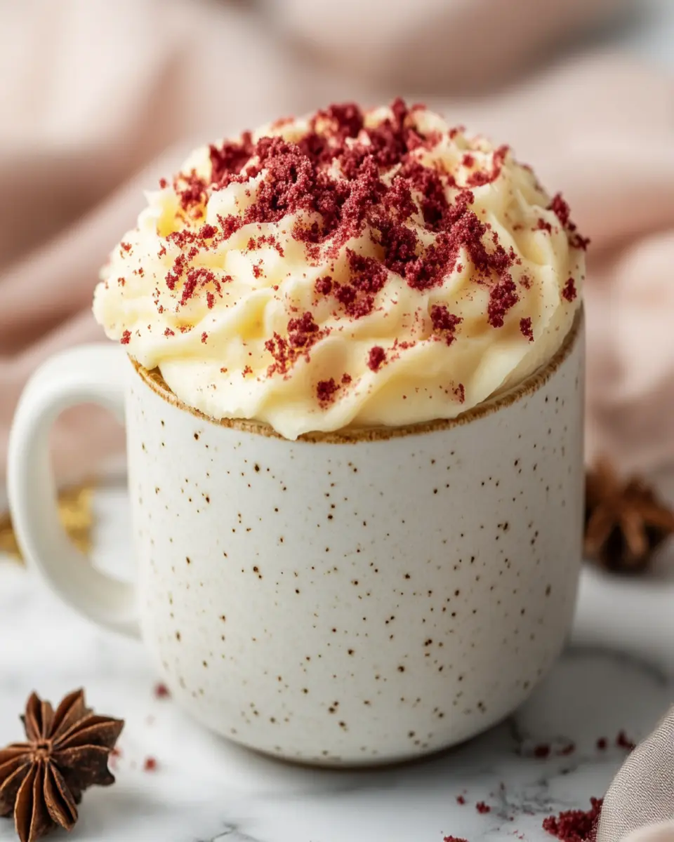 Keto Red Velvet Mug Cake First Image First Image
