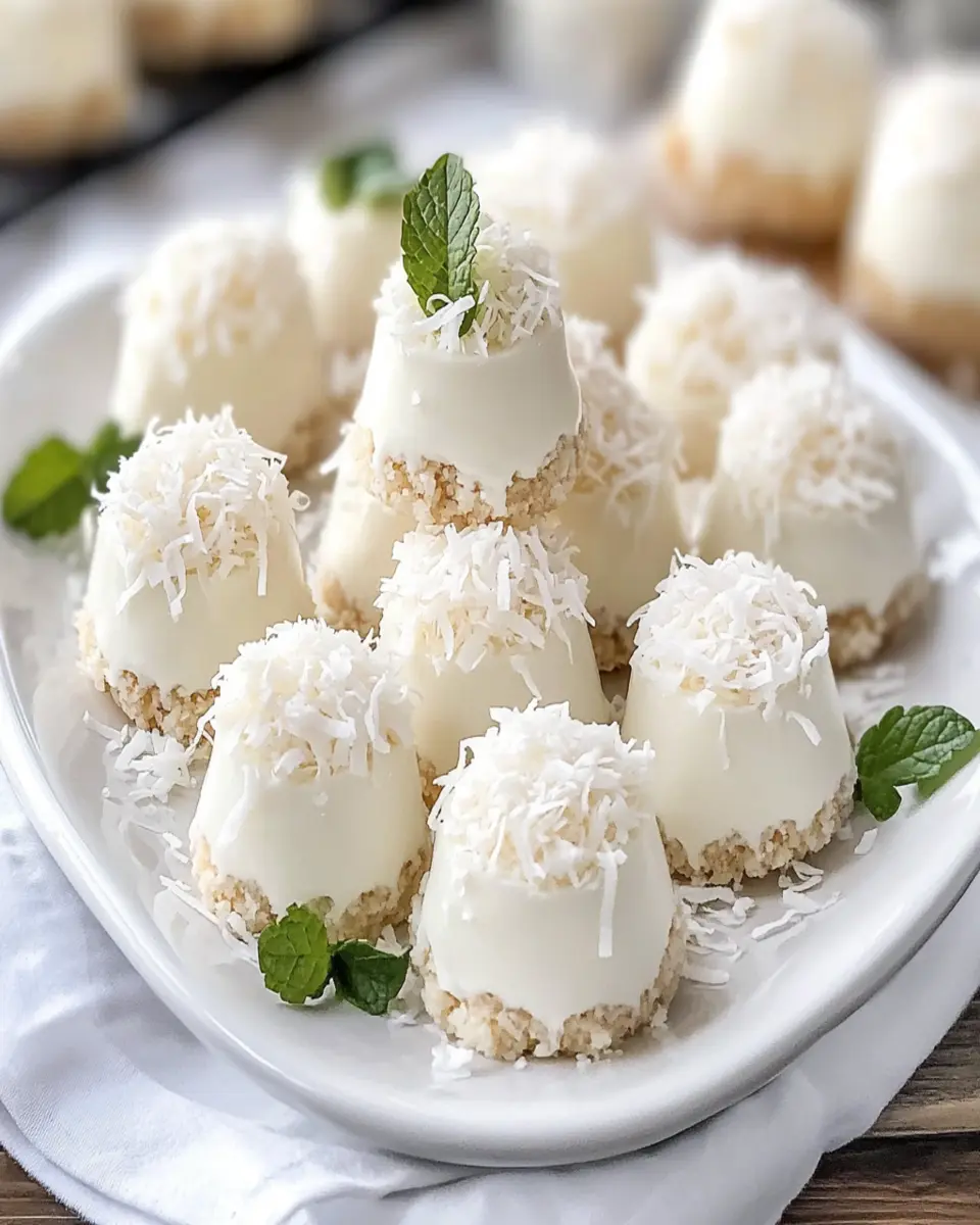 No-bake Coconut Cheesecake Bites First Image First Image