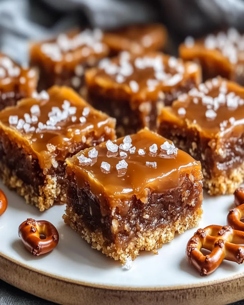 Caramel Pretzel Crack Bars First Image First Image
