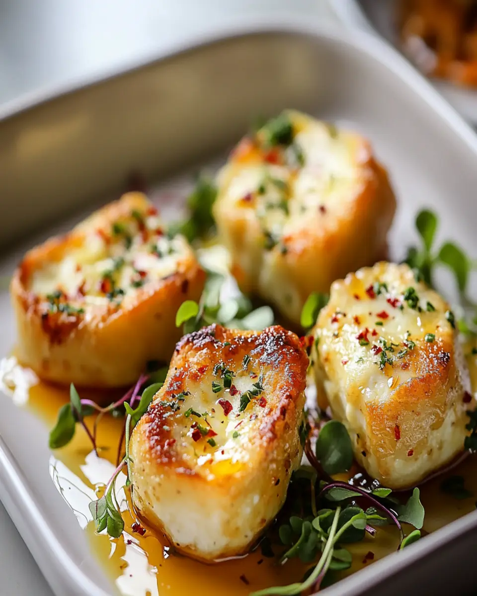 Oven Fried Feta Rolls with Chili Honey First Image First Image