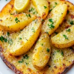 Crispy Garlic Parmesan Potato Wedges First Image First Image