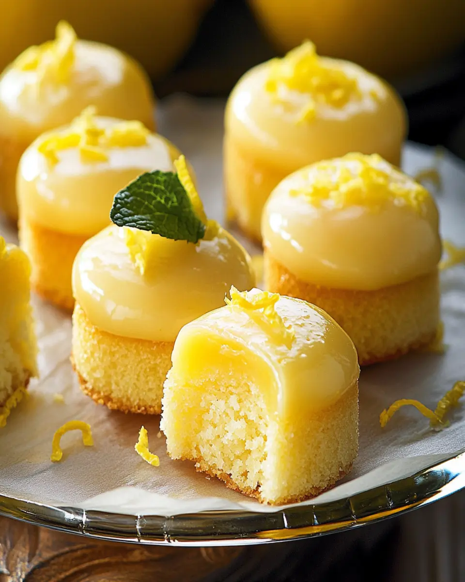 Mini Lemon Drop Cakes First Image First Image