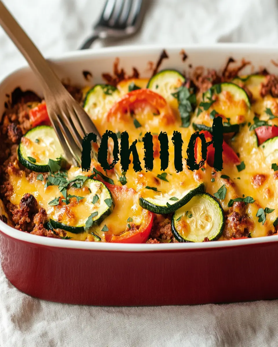 Ground Turkey Zucchini Casserole Recipe First Image First Image