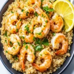 Healthy Garlic Shrimp with Quinoa First Image First Image