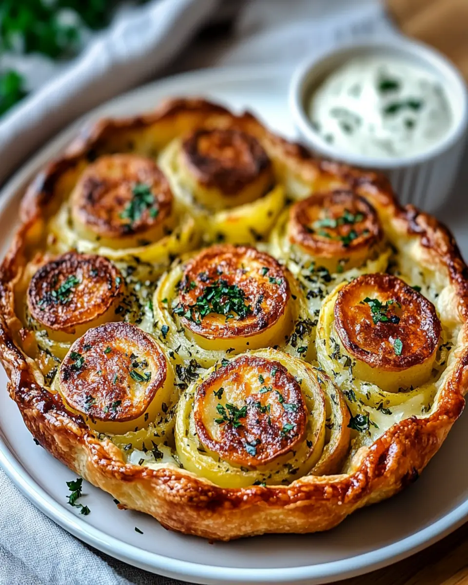 Garlic Herb Muffin Pan Potato Galette First Image First Image