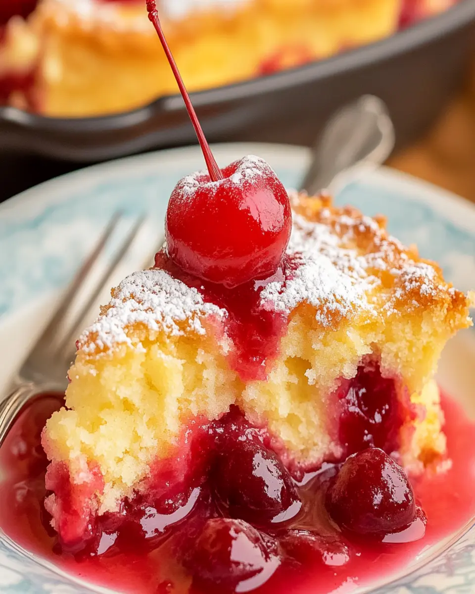 7Up Cherry Dump Cake First Image First Image