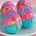 Crispy Cotton Candy Cheesecake Bombs First Image First Image
