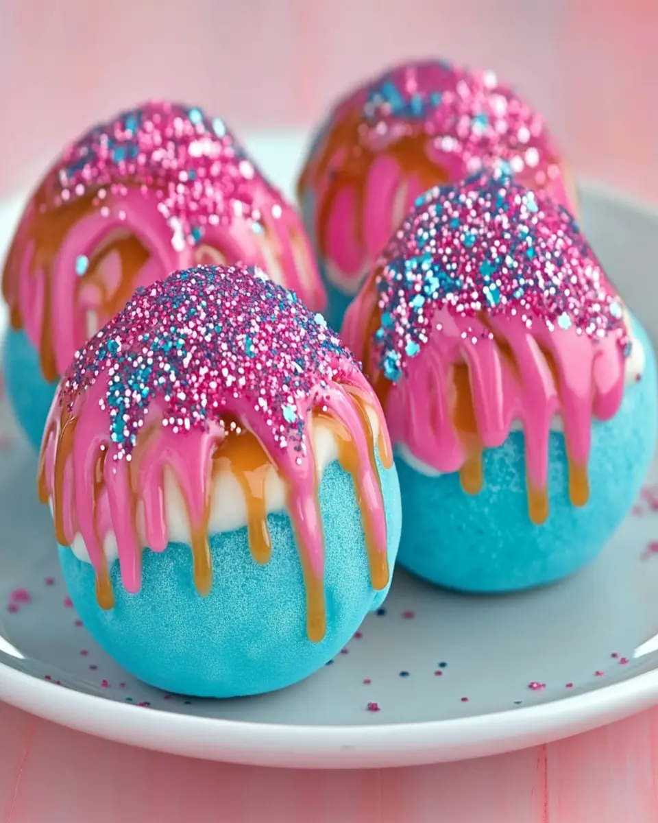 Crispy Cotton Candy Cheesecake Bombs First Image First Image