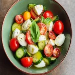 Fresh Cucumber Caprese Salad First Image First Image