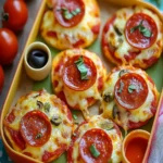 Easy Mini Lunchbox Pizzas- Kid-Friendly Snack Idea First Image First Image