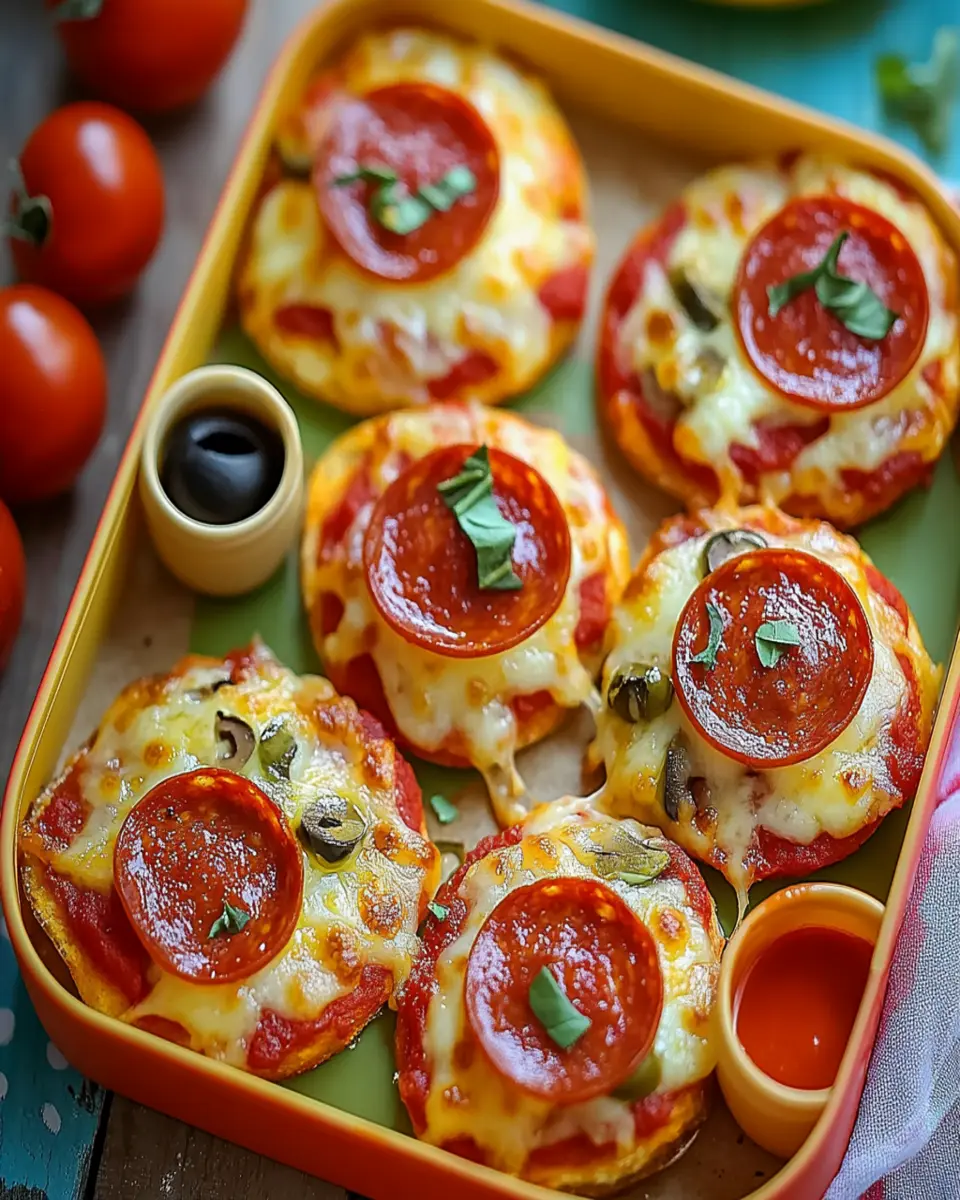 Easy Mini Lunchbox Pizzas- Kid-Friendly Snack Idea First Image First Image