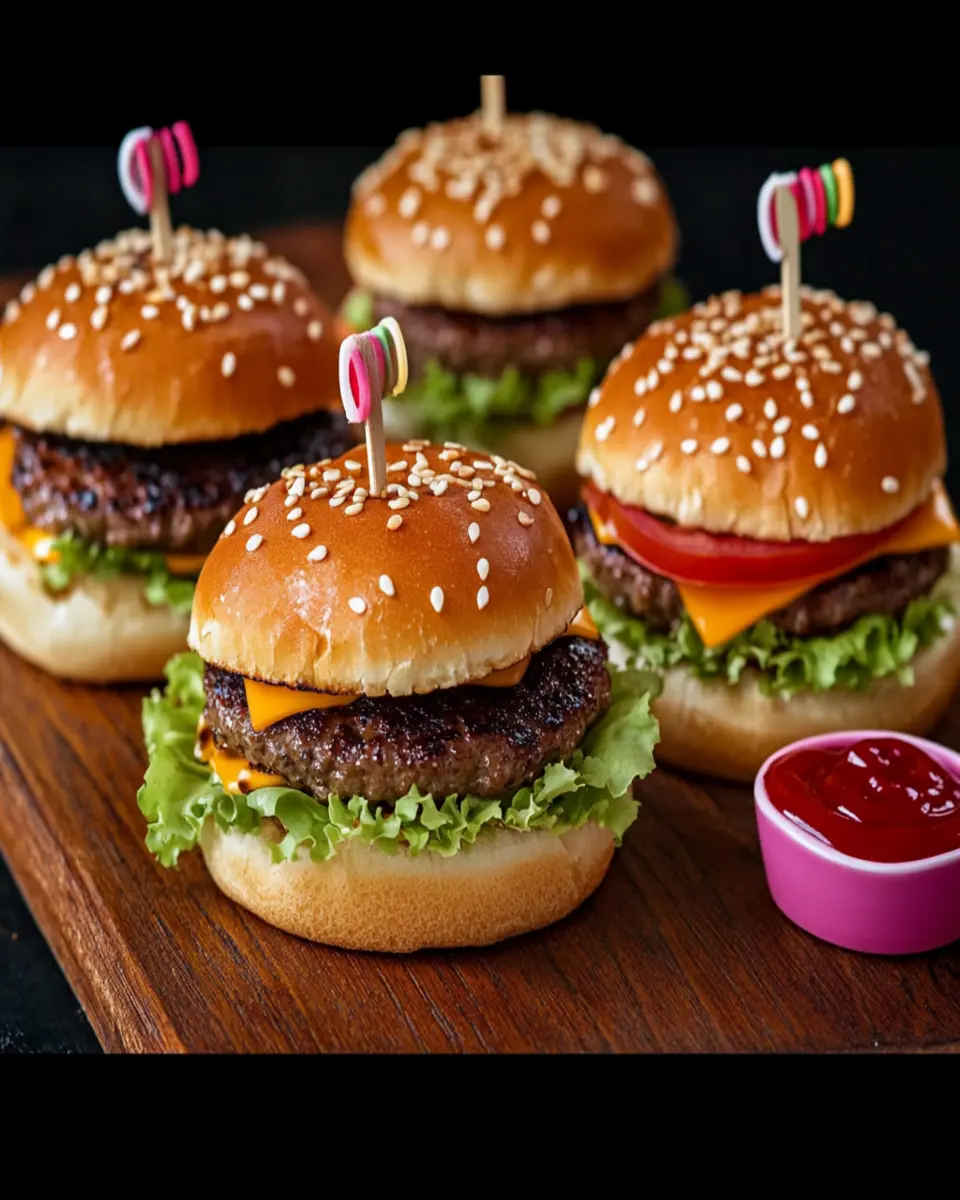 Mini Beef Cheeseburgers First Image First Image