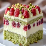 Heavenly Pistachio Raspberry Cake First Image First Image