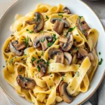 Mushroom Tagliatelle with Olive Oil and Garlic First Image First Image