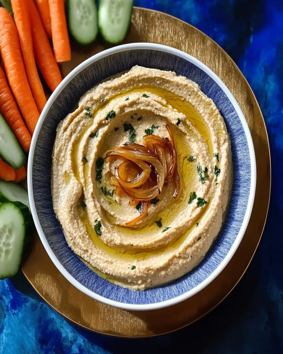 Caramelized Onion Hummus First Image First Image