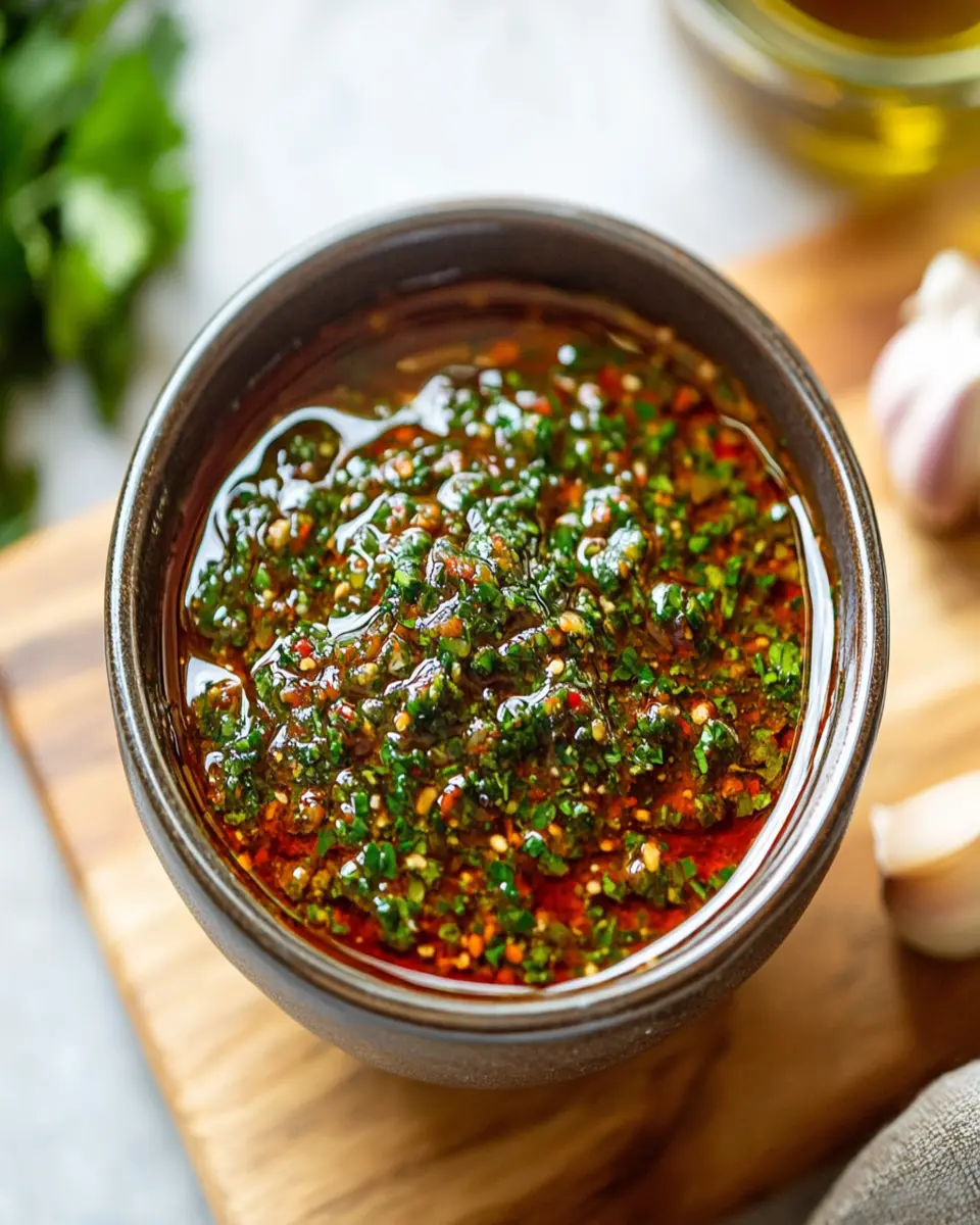 Smoky Red Chimichurri Sauce First Image First Image