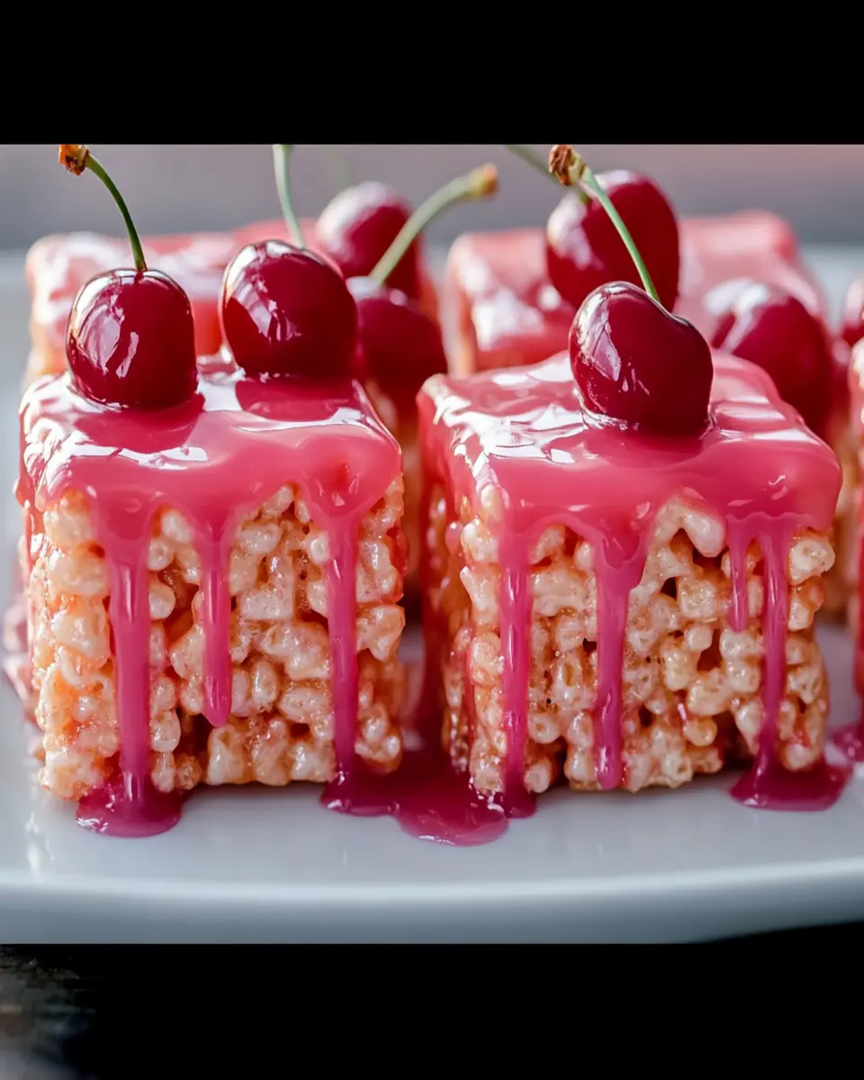 Cherry Rice Krispie Treats First Image First Image