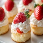 MINI STRAWBERRY SHORTCAKE BITES: A Delightful Treat! First Image First Image