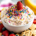 Fluffy Funfetti Dip Recipe with Cake Mix and Yogurt First Image First Image