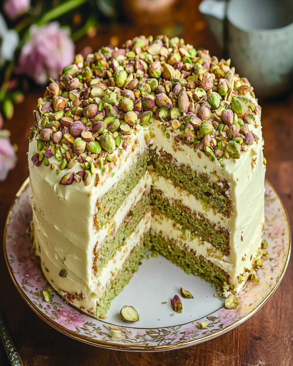 Pistachio Mascarpone Layer Cake First Image First Image