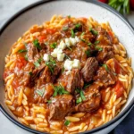 Giouvetsi (Greek Beef Stew with Orzo) First Image First Image