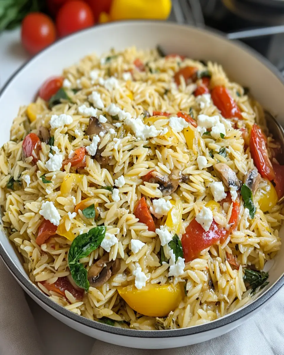 Hearty Mediterranean Lemon-Orzo Dinner First Image First Image