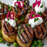 LOADED BAKED POTATO WITH STEAK BITES First Image First Image