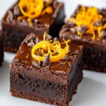 Decadent Chocolate Orange Ganache Brownie First Image First Image