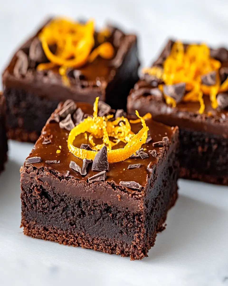 Decadent Chocolate Orange Ganache Brownie First Image First Image