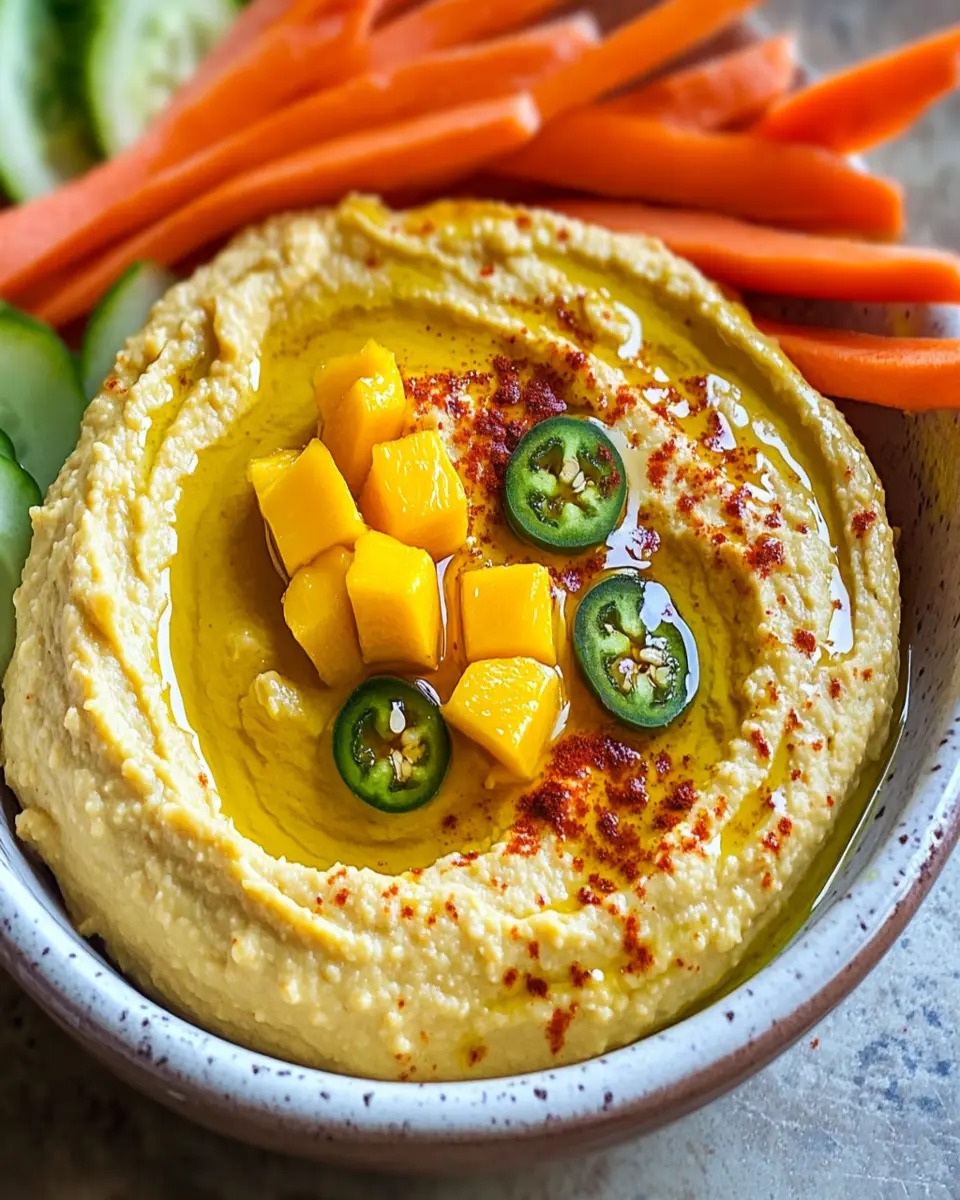 Mango Jalapeño Hummus First Image First Image