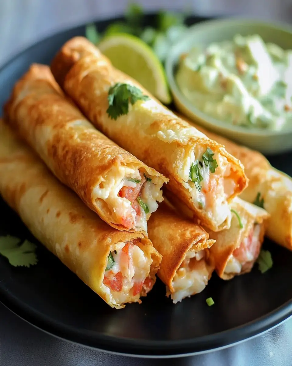 Crab & Shrimp Queso Taquitos First Image First Image