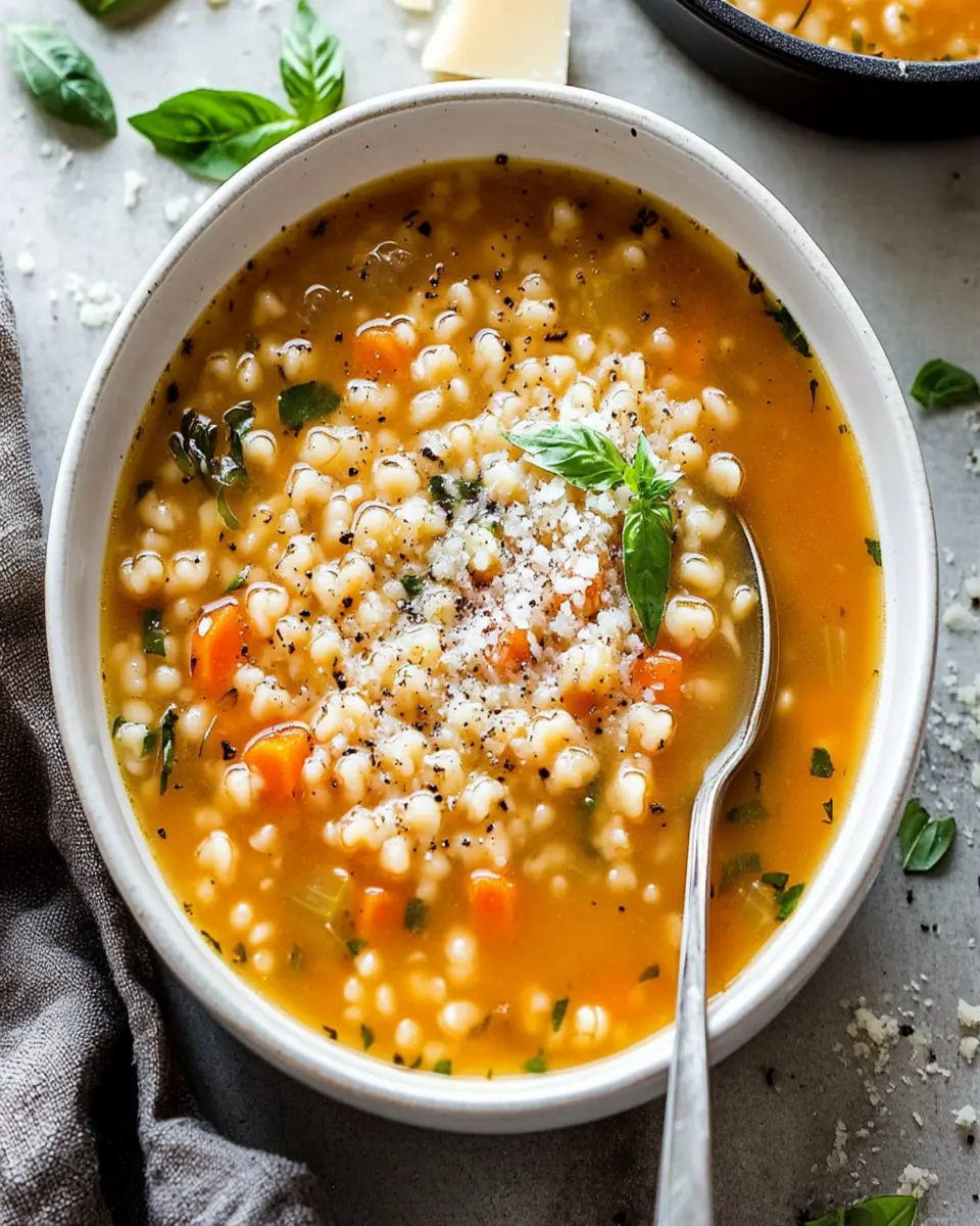 Pastina Soup (aka Italian Penicillin) First Image First Image