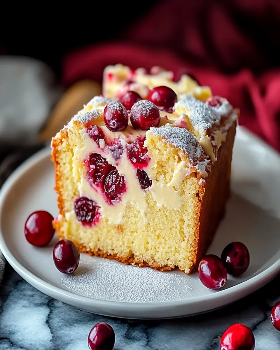 Cranberry Cream Cheese Pound Cake First Image First Image