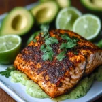 Cajun Salmon Avocado Lime Healthy Recipe First Image First Image