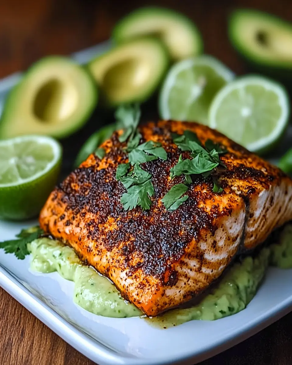 Cajun Salmon Avocado Lime Healthy Recipe First Image First Image