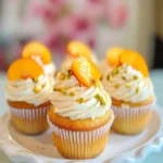 Honey Peach Cream Cheese Cupcakes First Image First Image