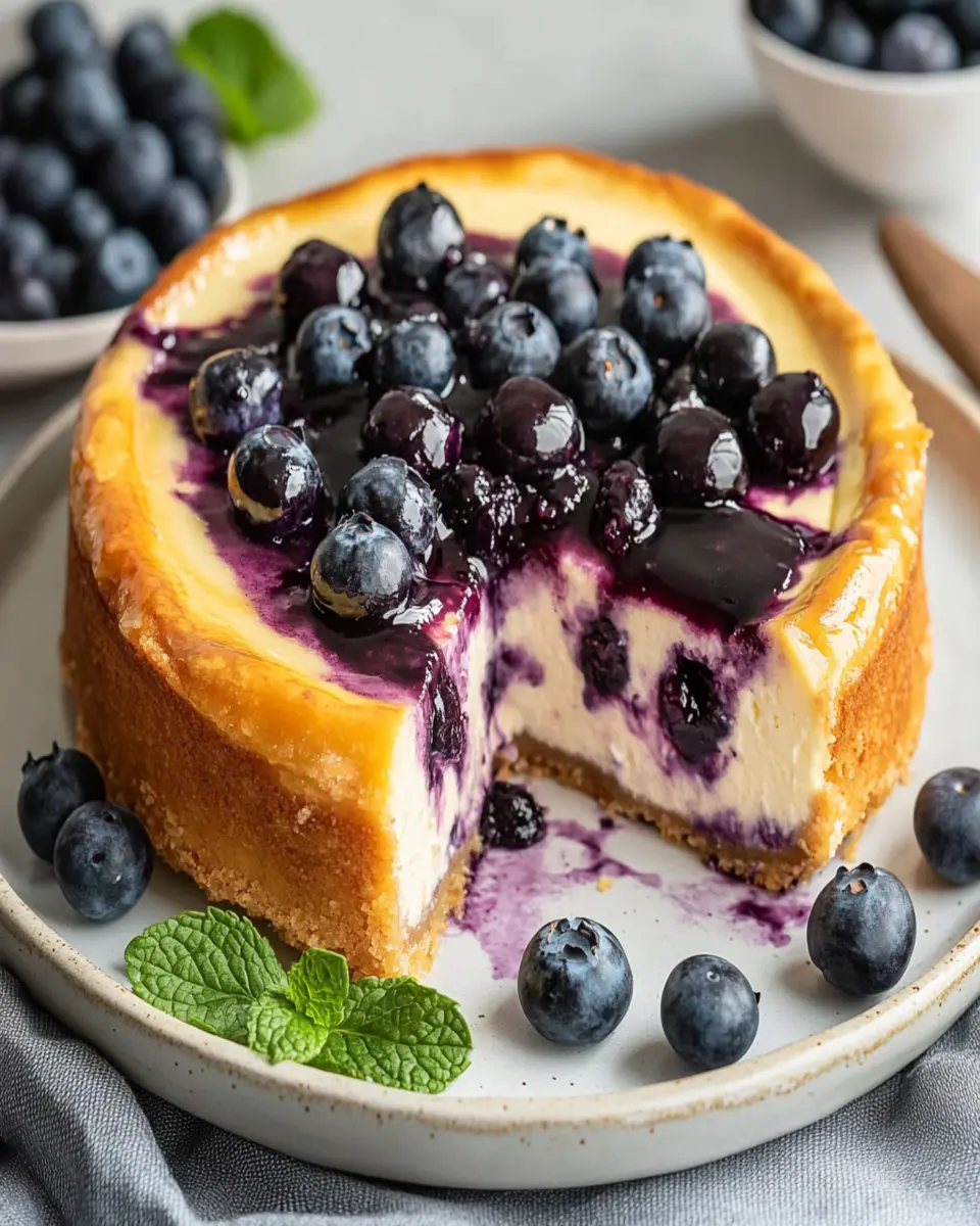 Blueberry Basque Cheesecake First Image First Image