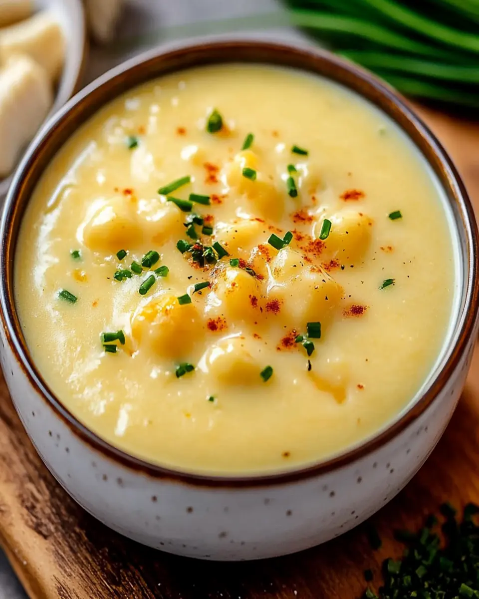 Cheesy Cauliflower Soup First Image First Image