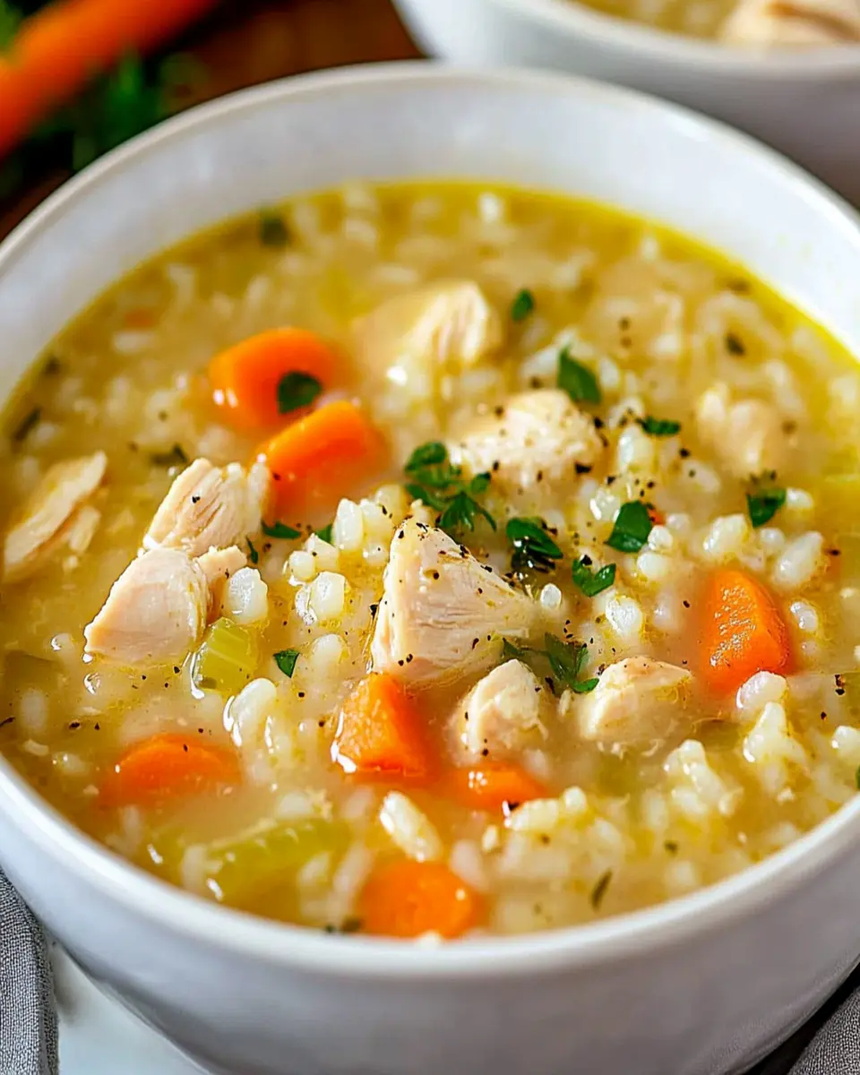 Easy Chicken and Rice Soup First Image First Image