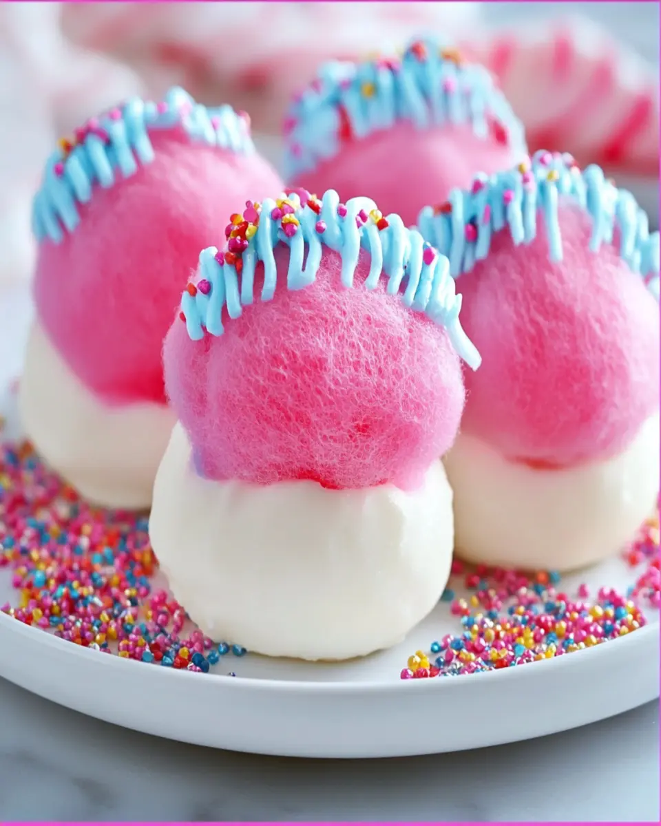 Crispy Cotton Candy Cheesecake Bombs First Image First Image
