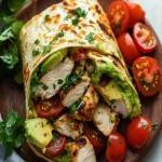 Quick Chicken Avocado Wrap Recipe – Healthy Lunch Idea First Image First Image